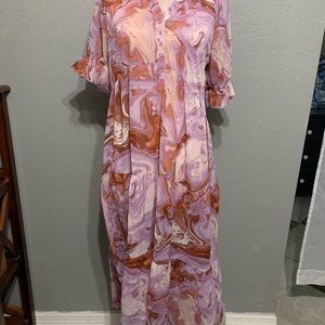 Signify sheer midi dress